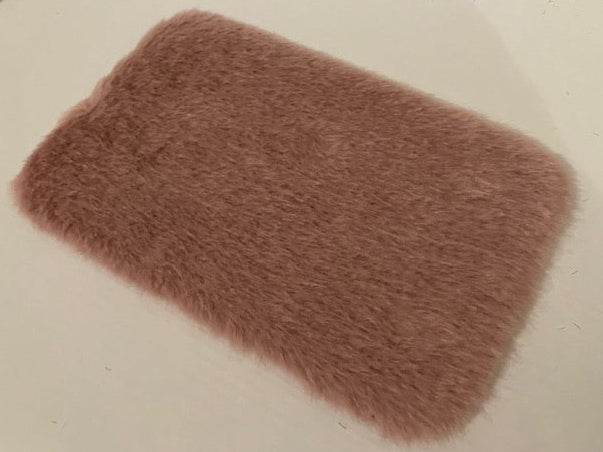 Miniature Pink Fluffy Rug #1
