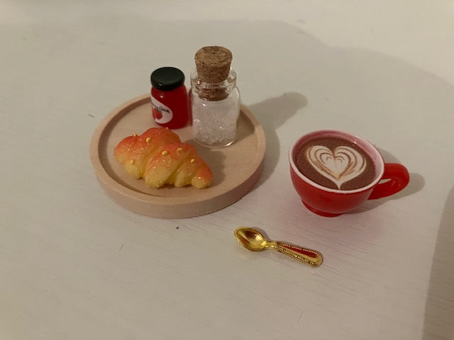 Miniature Morning Coffee and Breakfast