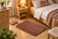 Mauve Fluffy Rug Lifestyle
