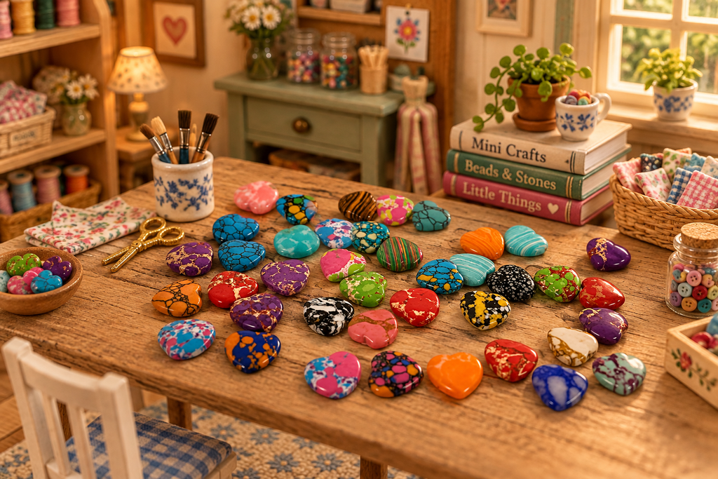 Miniature Colored Hearts Lifestyle Scene