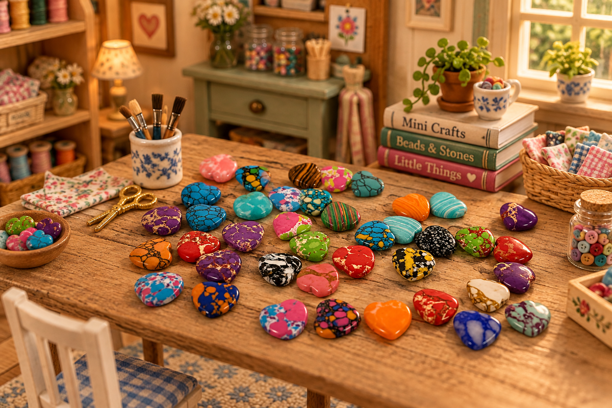 Miniature Colored Hearts Lifestyle Scene